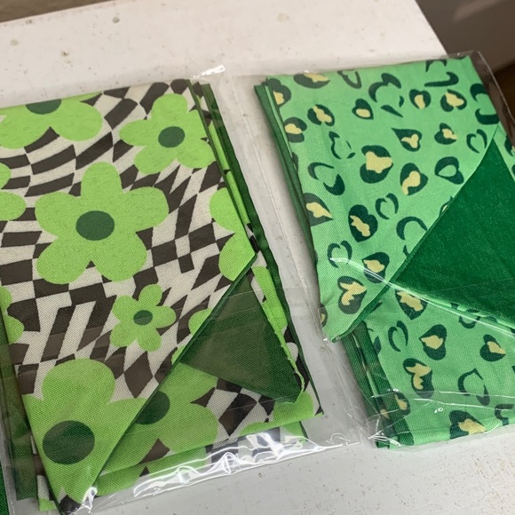 GREEN St. Patrick’s Day Twilly Set Accessories for Purses Bags Jewelry Hair - Picture 5 of 5